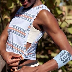 FP Movement by Free People Tempo Sport Mode Printed Muscle Tee NWT